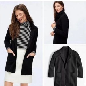 J.Crew Sophie Knit Blazer, Medium, Black